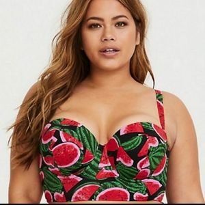 Torrid watermelon bikini top size 1